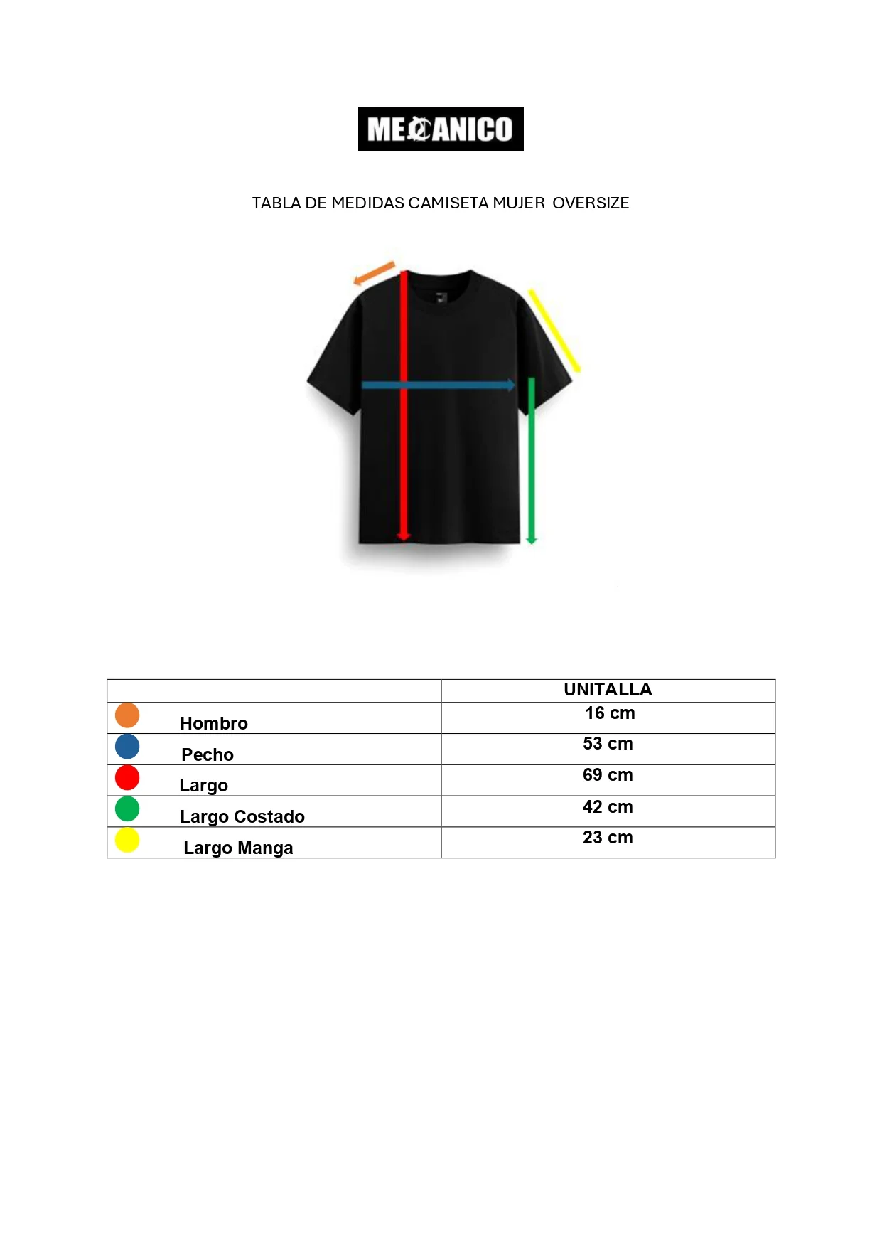 Camiseta Oversize Mujer UNITALLA Negra - Image 3